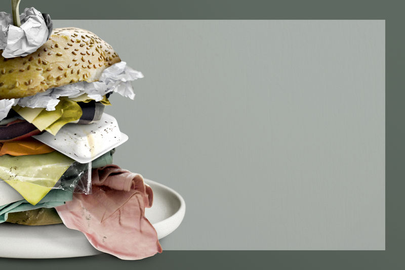 垃圾汉堡架设计资源