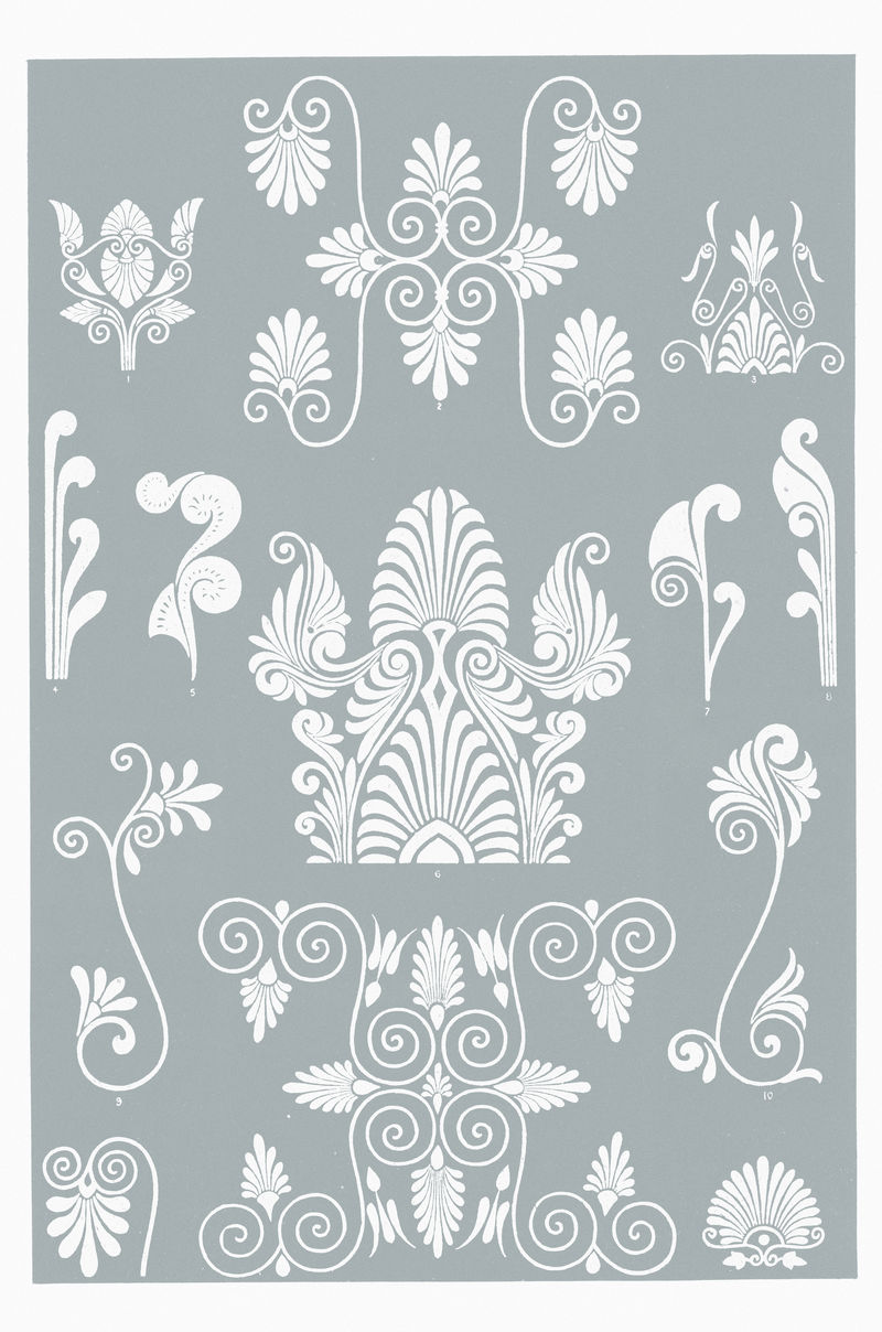 希腊装饰设计复古插图混合从原来的艺术作品欧文琼斯