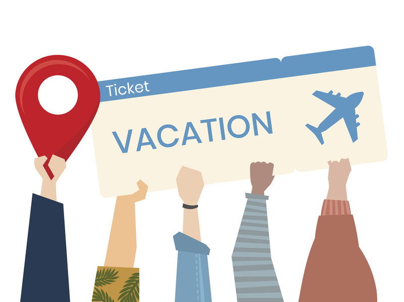 手持车票的手的图示