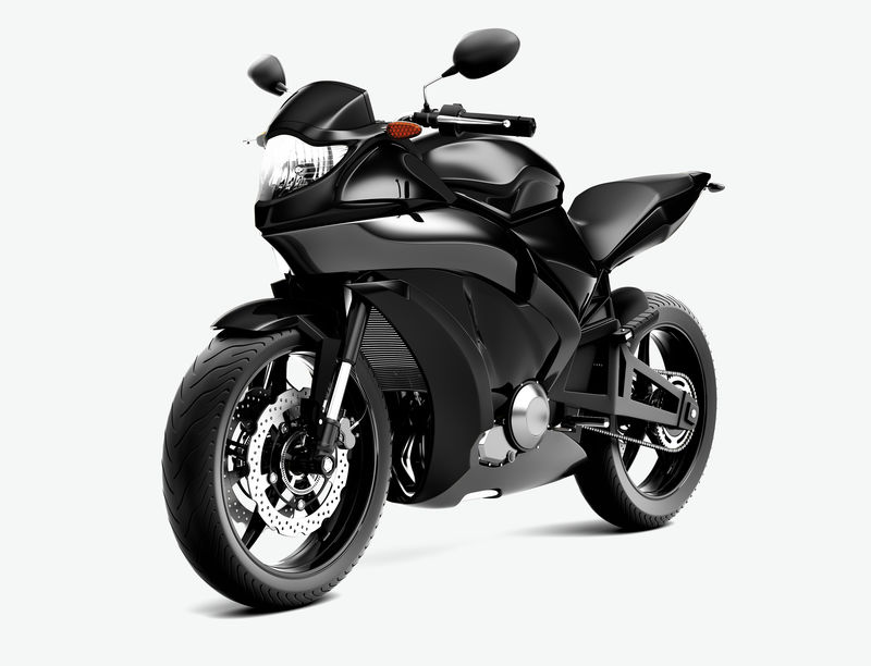 黑色运动自行车3D矢量