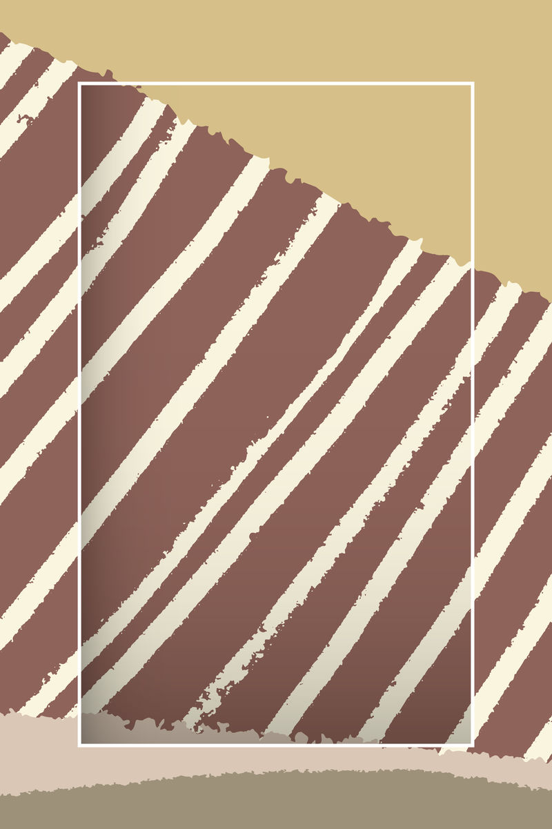 手绘线背景向量上的空白框