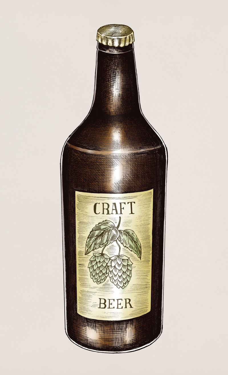 手绘工艺啤酒瓶