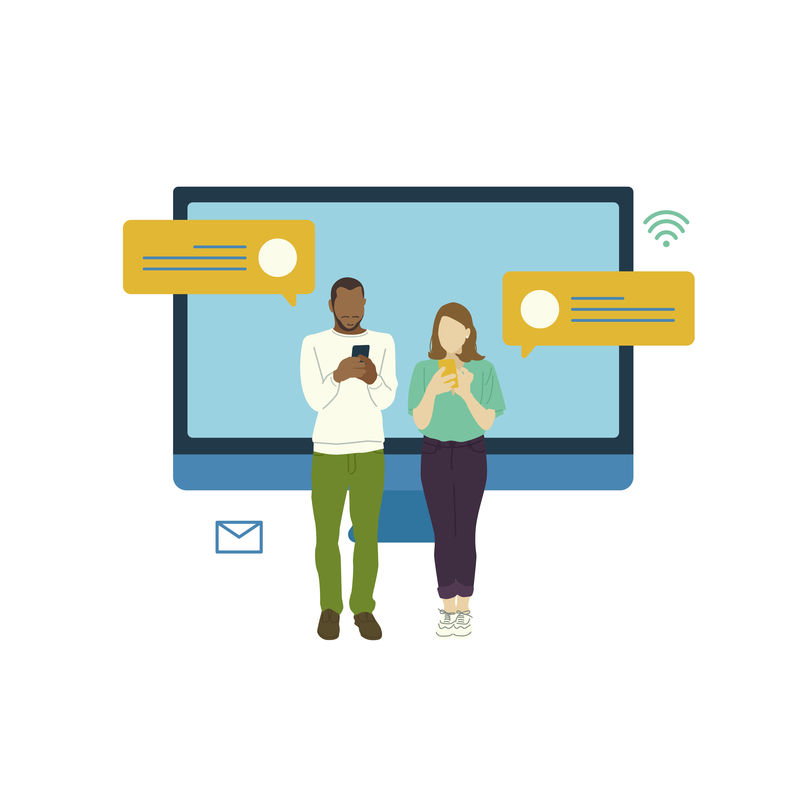 有社交网络的人