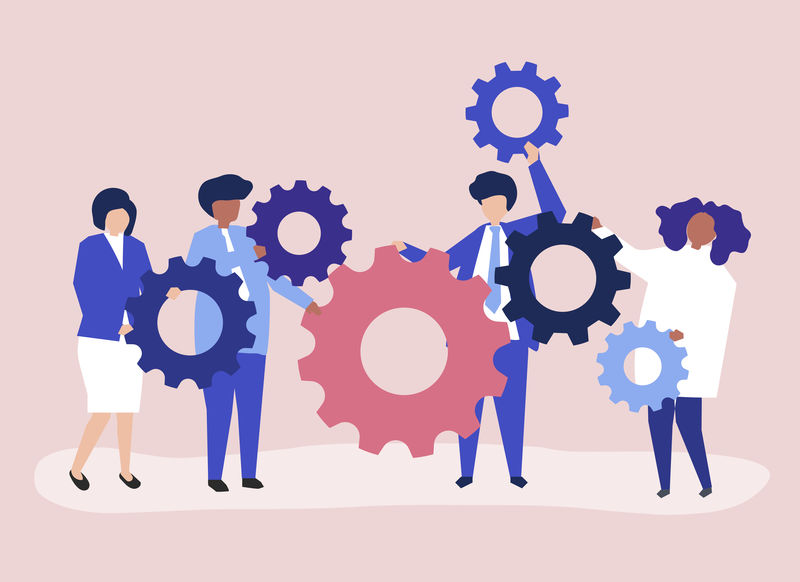 手持齿轮的商人的性格