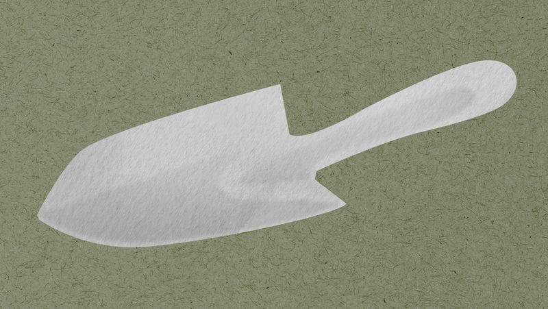 抹子园艺工具psd设计元素