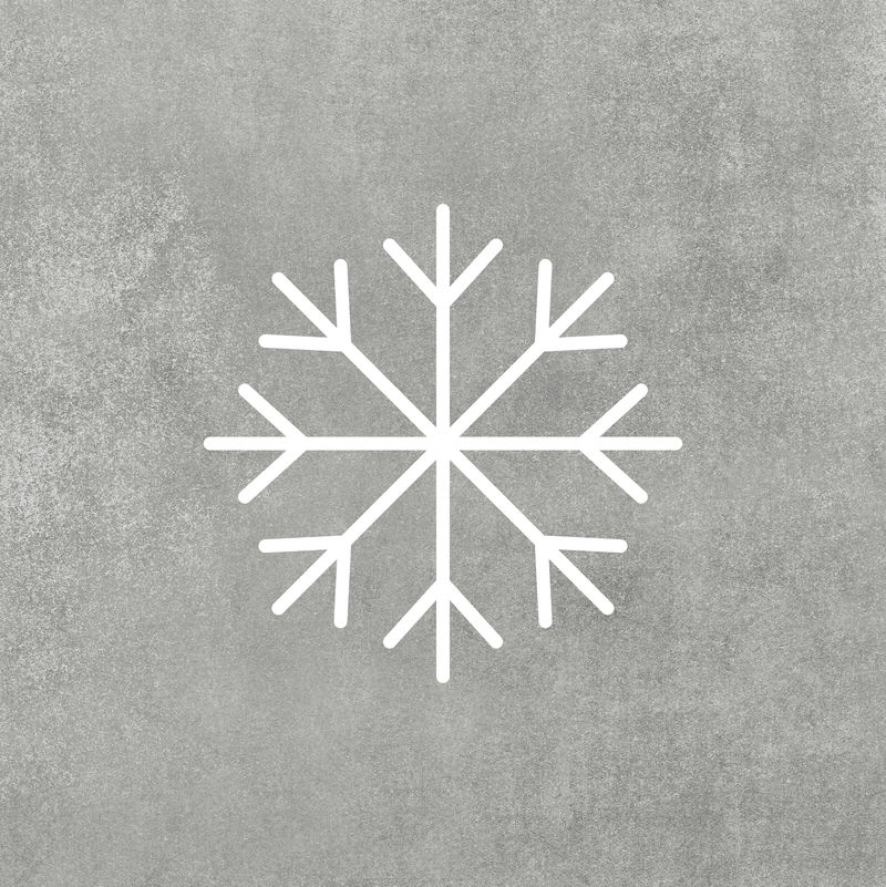 雪花天气预报矢量图标用户界面