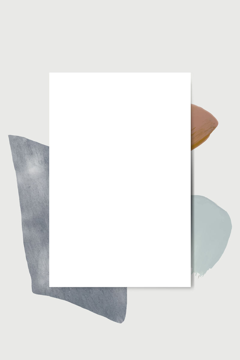 彩色抽象设计元素框架向量