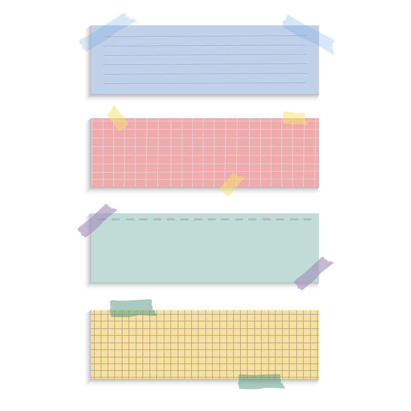 矩形纸钞向量集