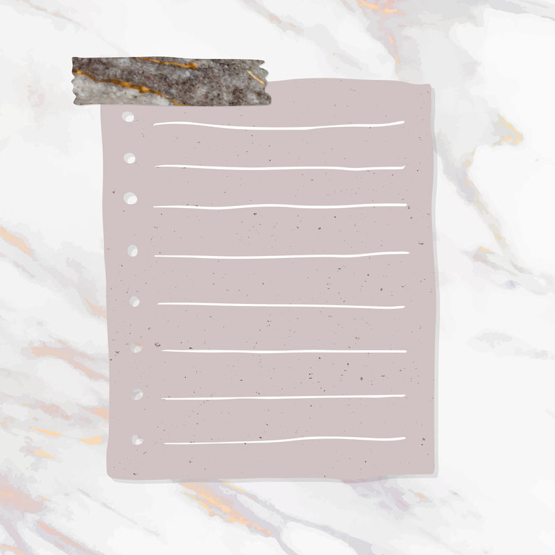 空白提醒纸条模型