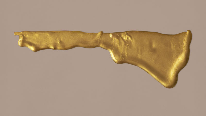 金属黄漆笔画插图