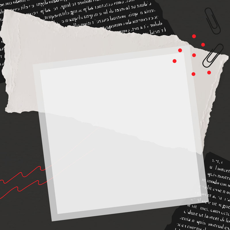 空白即时相框拼贴矢量