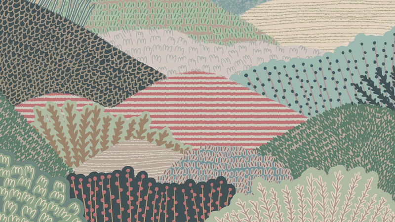 抽象景观背景向量