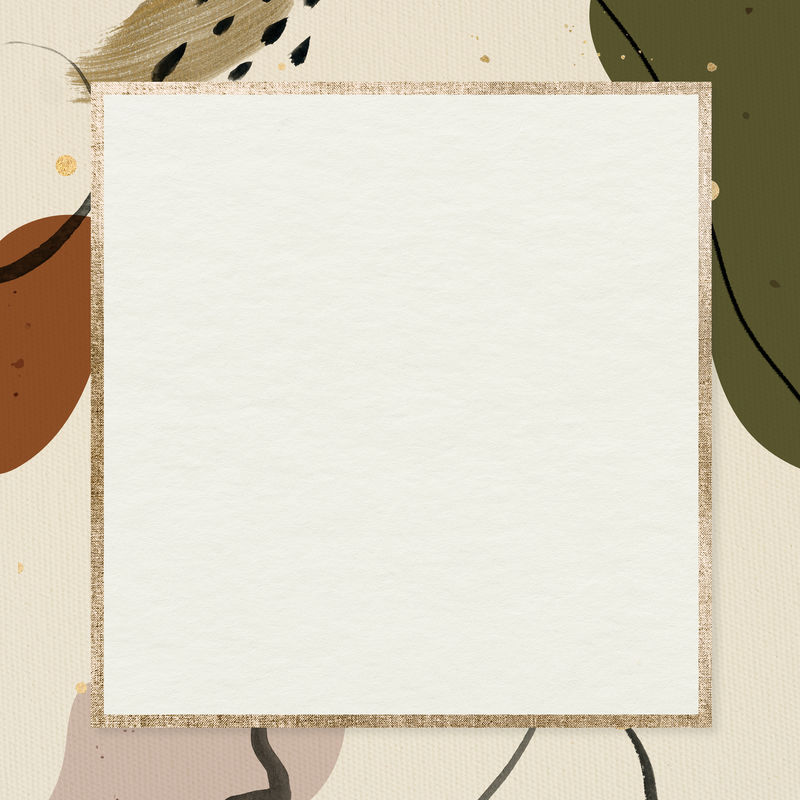 孟菲斯图案背景上的框架