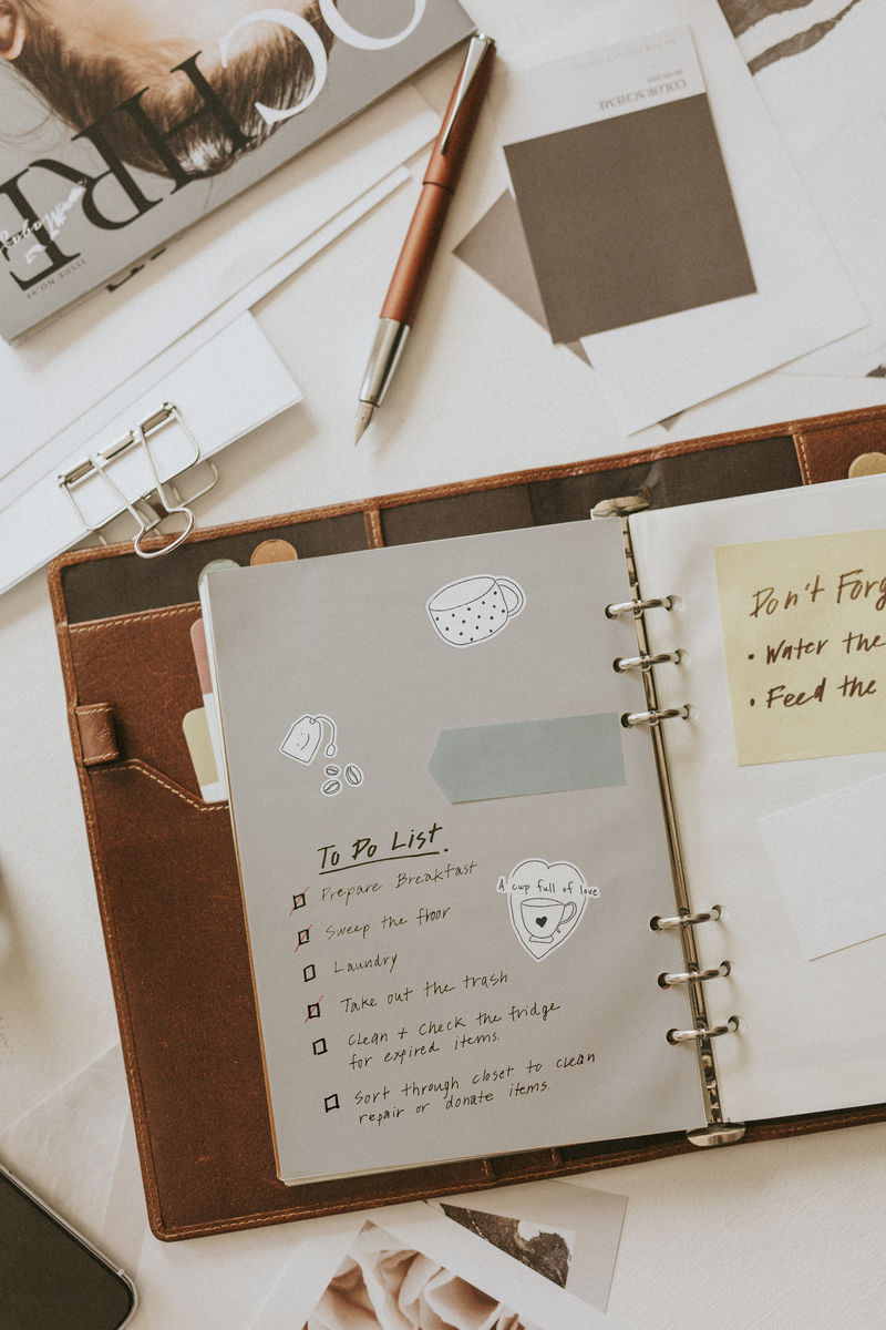 咖啡贴纸笔记本模型