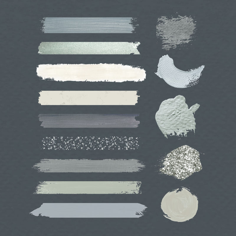 粉笔笔划矢量集合