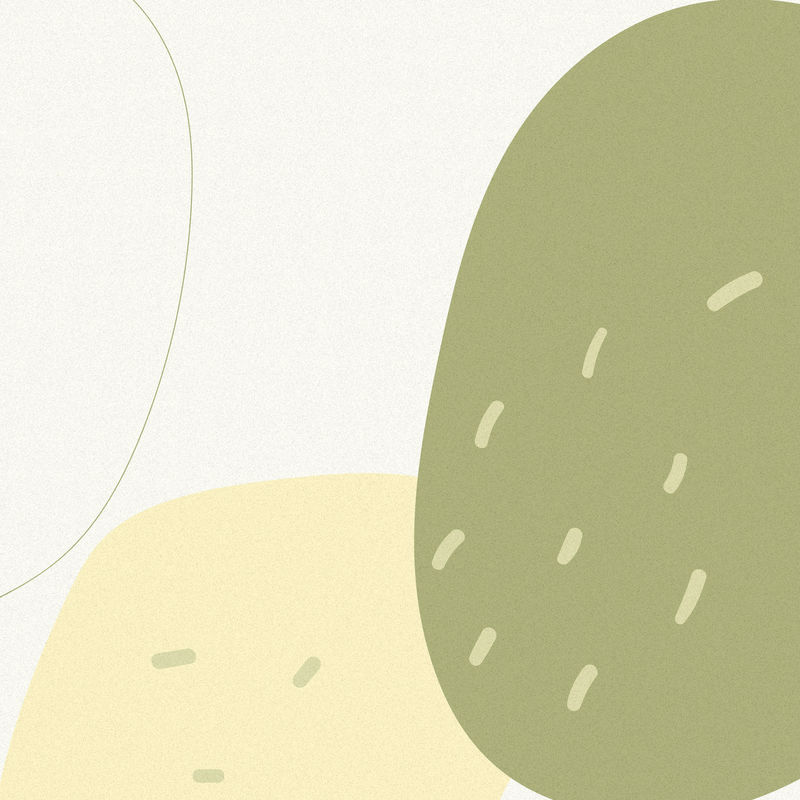 手绘绿色猕猴桃孟菲斯背景向量