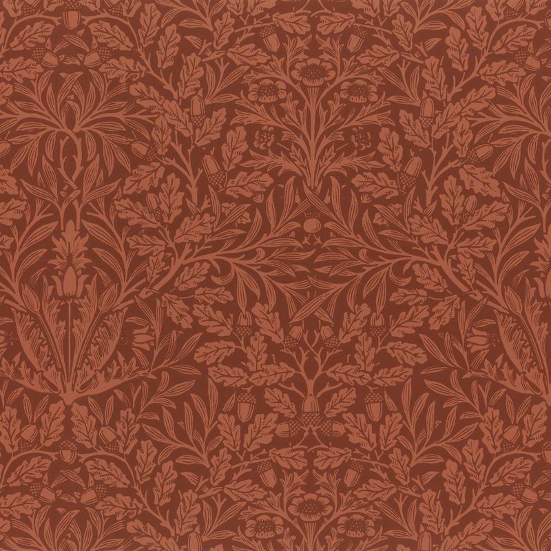 复古红色植物图案背景图片