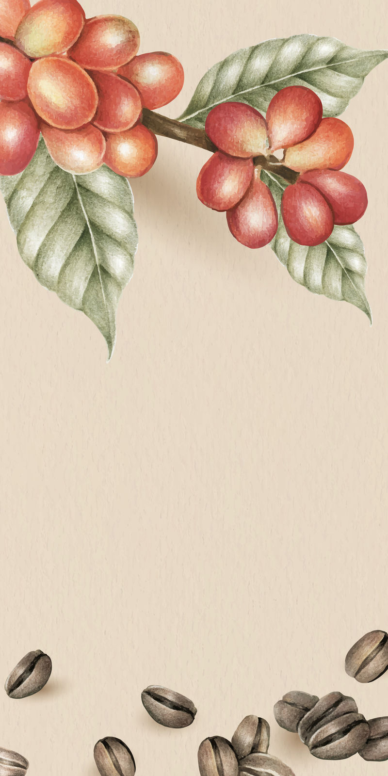 空白咖啡日背景设计向量