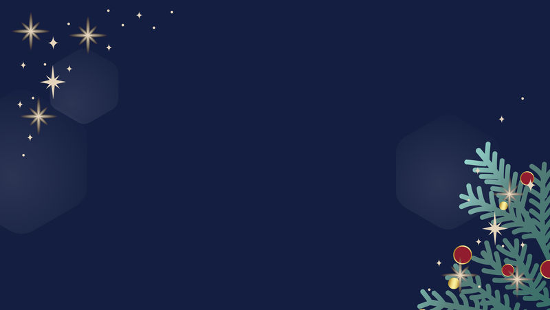 蓝色背景矢量圣诞涂鸦