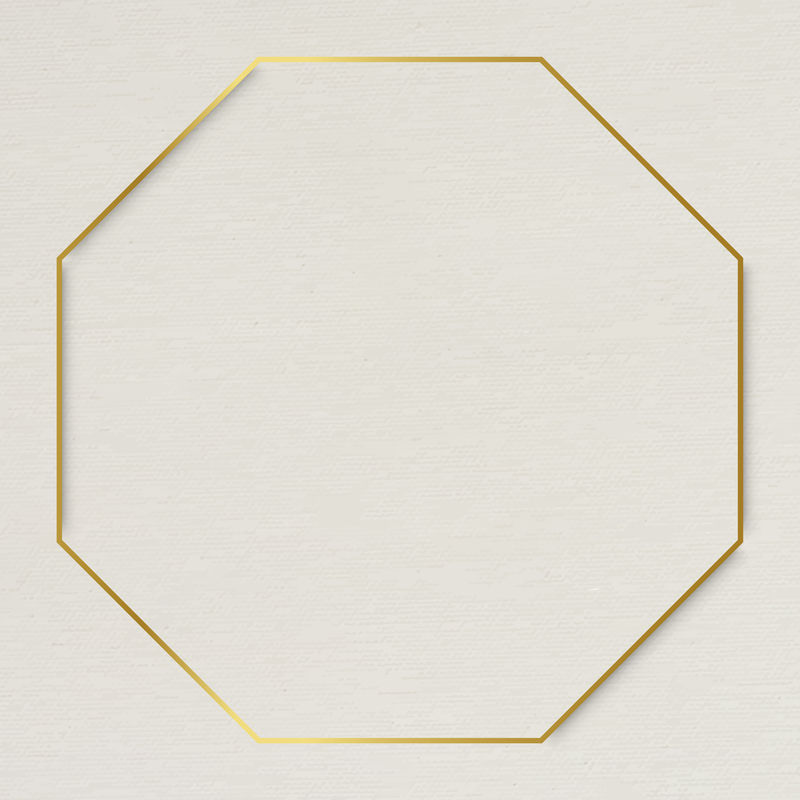 米色背景向量上的八角金框