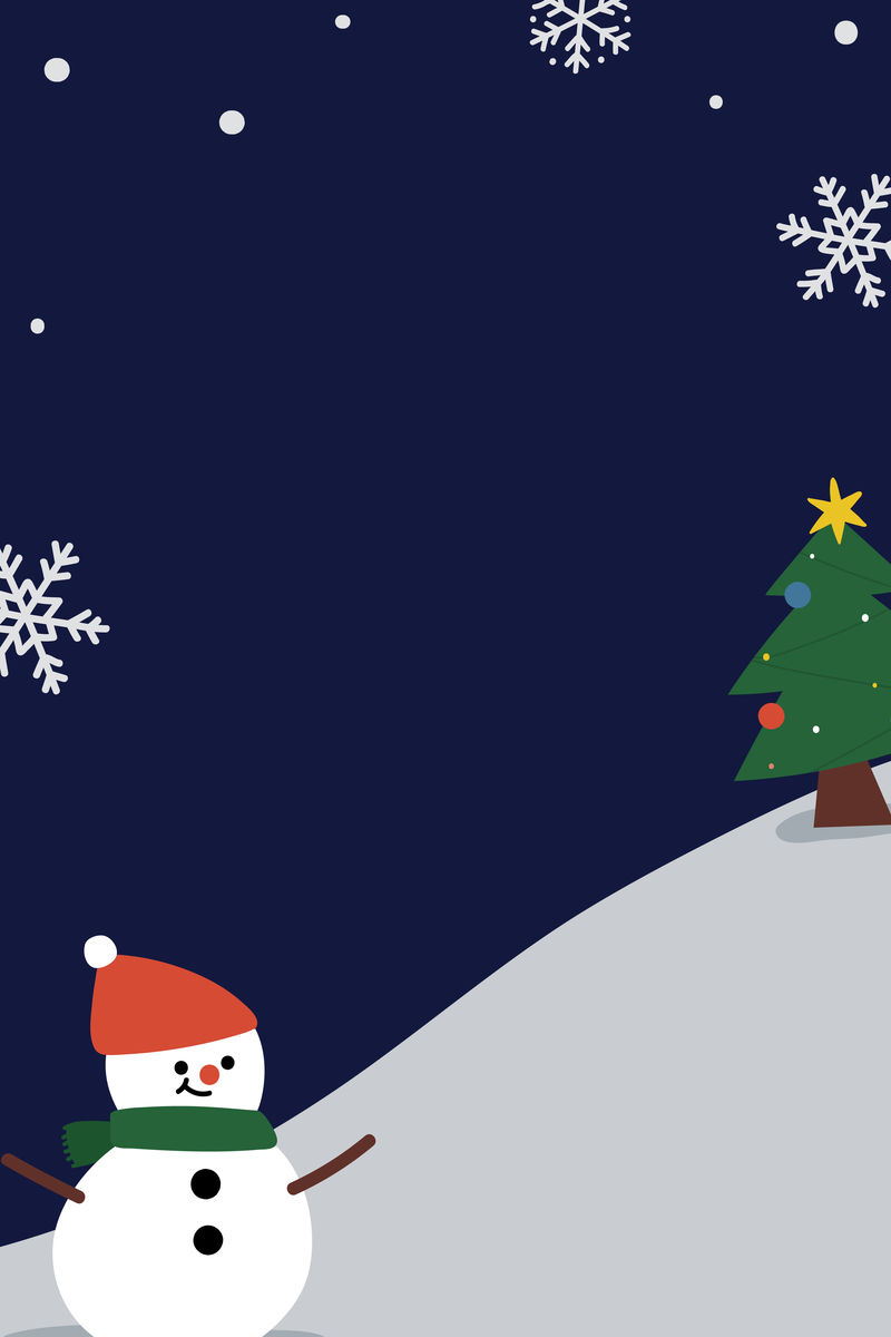 圣诞雪人框架向量