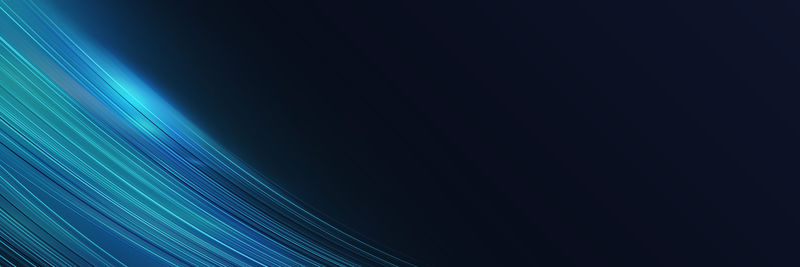 未来蓝色psd发光霓虹波旗