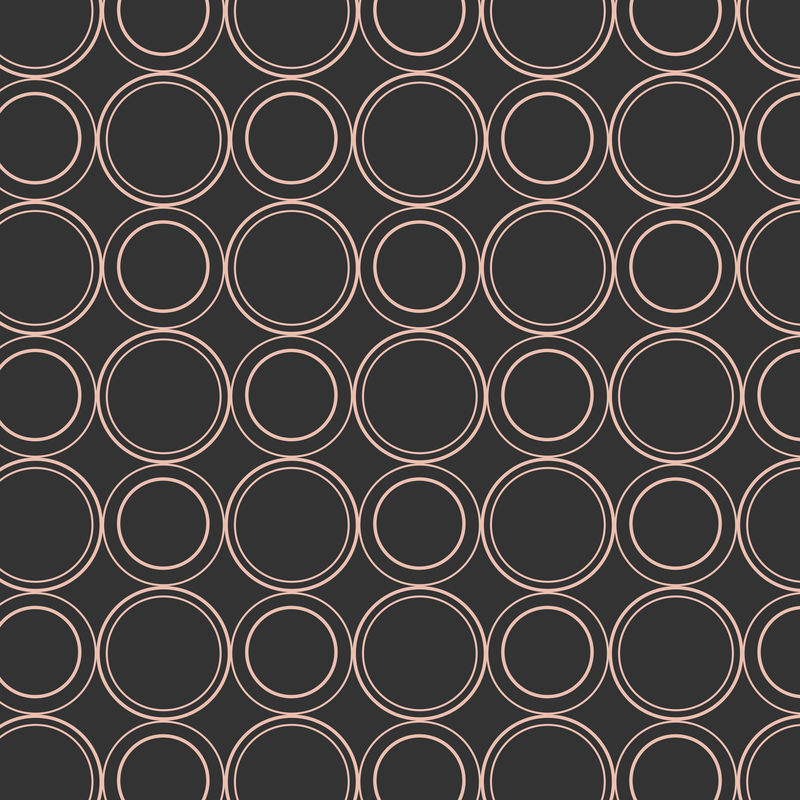 无缝圆形几何图案矢量