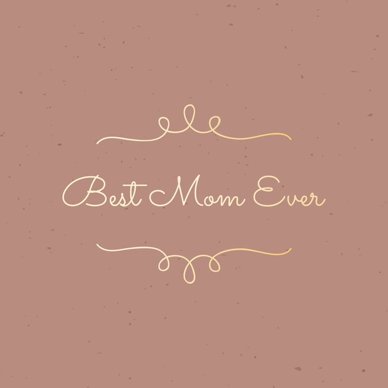 花卉优雅母亲节卡片