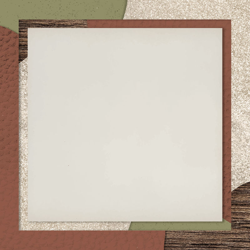 红绿拼贴图案背景矢量框