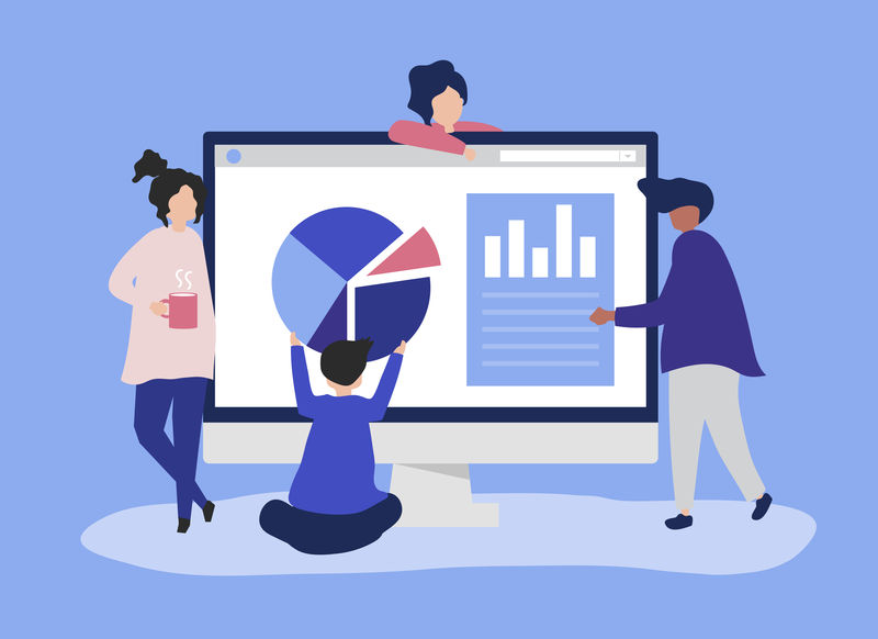 分析图表插图的人的特点