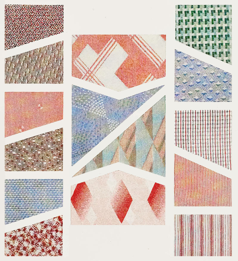 匿名艺术家的复古图案