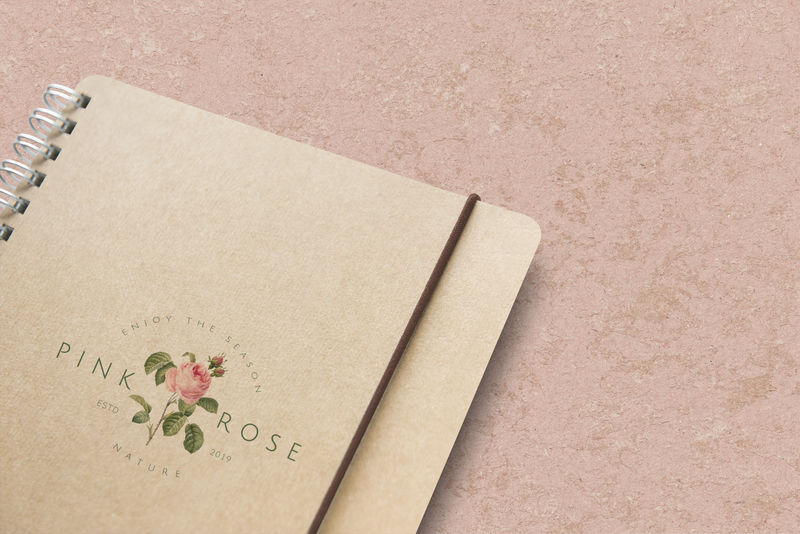 天然牛皮纸笔记本模型插图