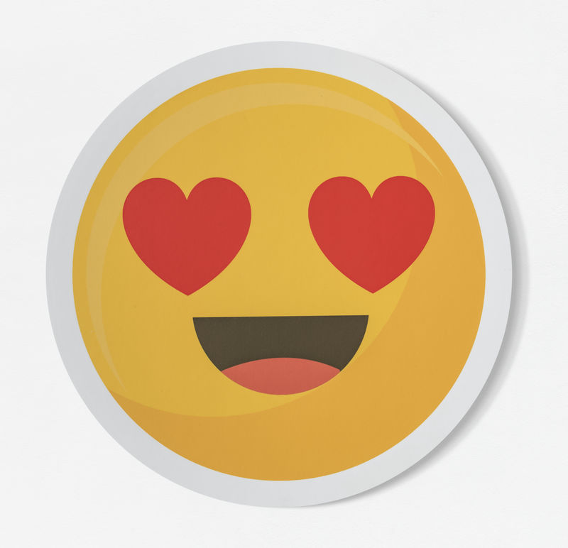 表情享受幸福爱情图标