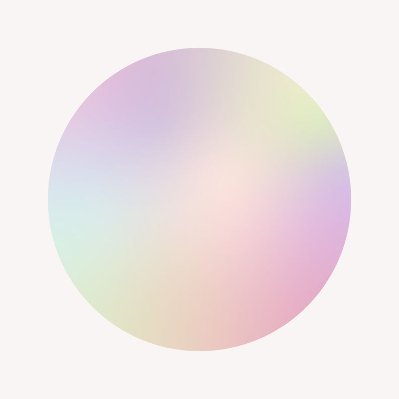 彩色圆形渐变元素向量