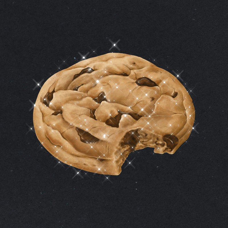 手绘起泡巧克力饼干设计元素