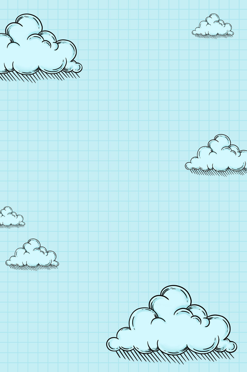 天蓝云格架设计资源