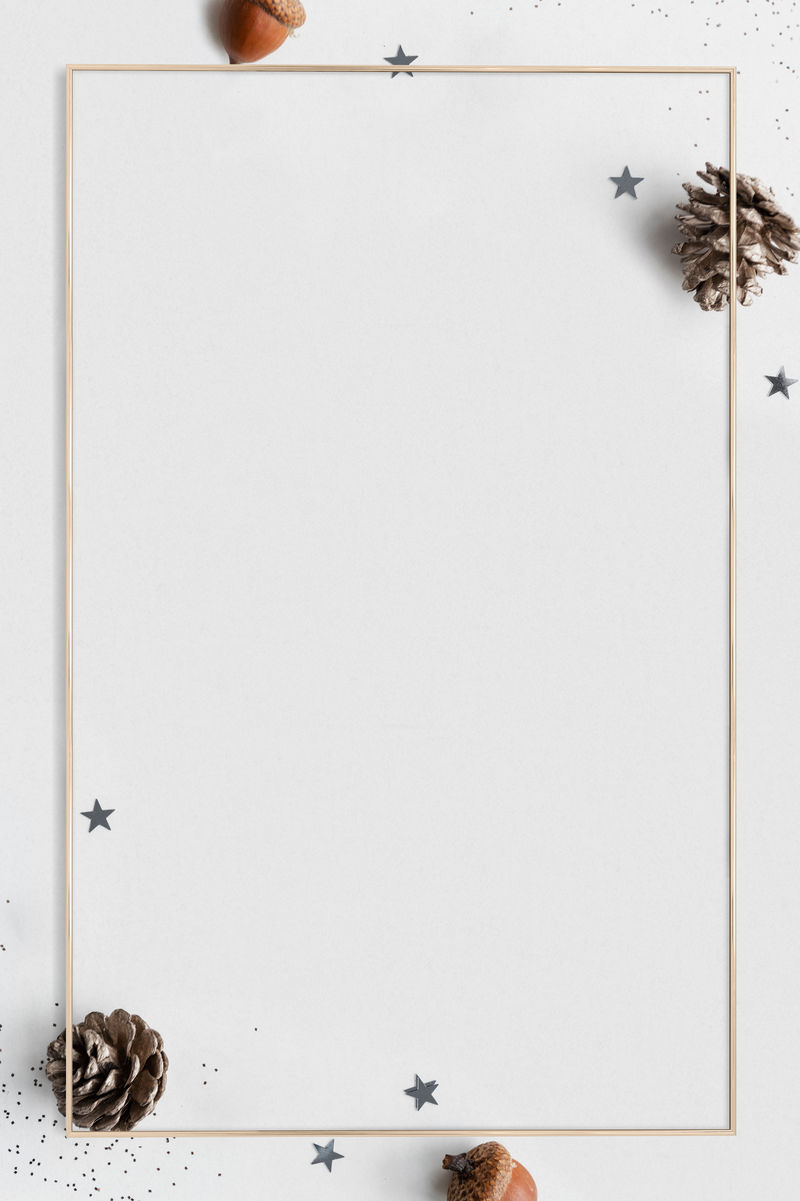 金框psd松果图案