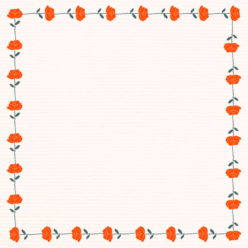 红玫瑰花架矢量