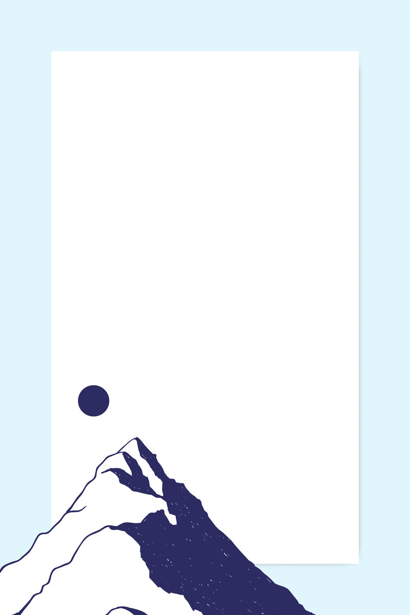 蓝山背景模板向量