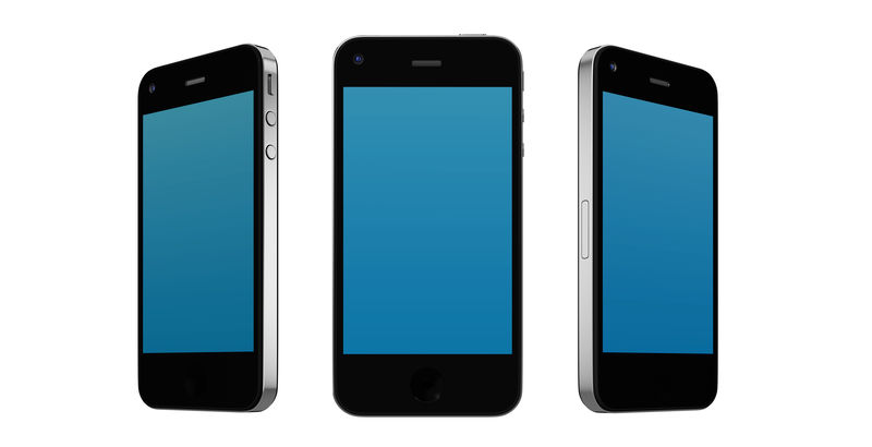 手机模型的三维图像