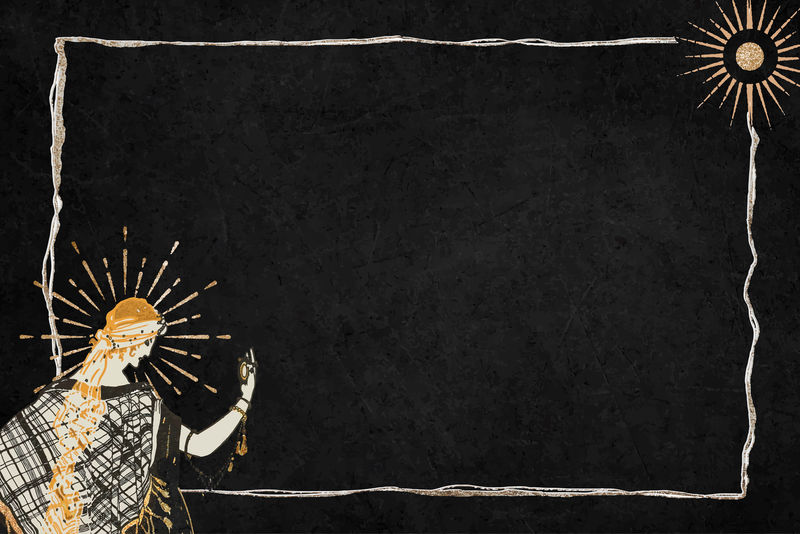 框架向量与矩形妇女边界混合从加西亚卡尔德隆的艺术作品