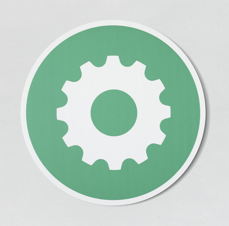 绿色设置工具图标图形