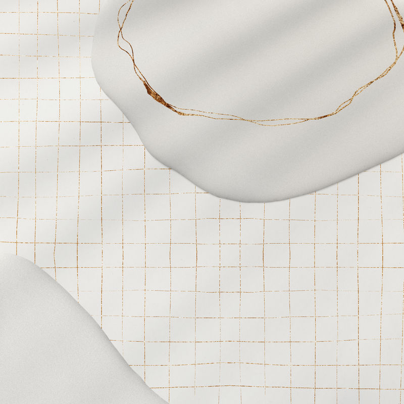 米灰色油漆psd在金色扭曲的网格上