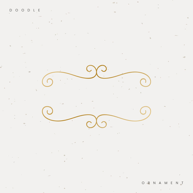 金色涂鸦装饰框