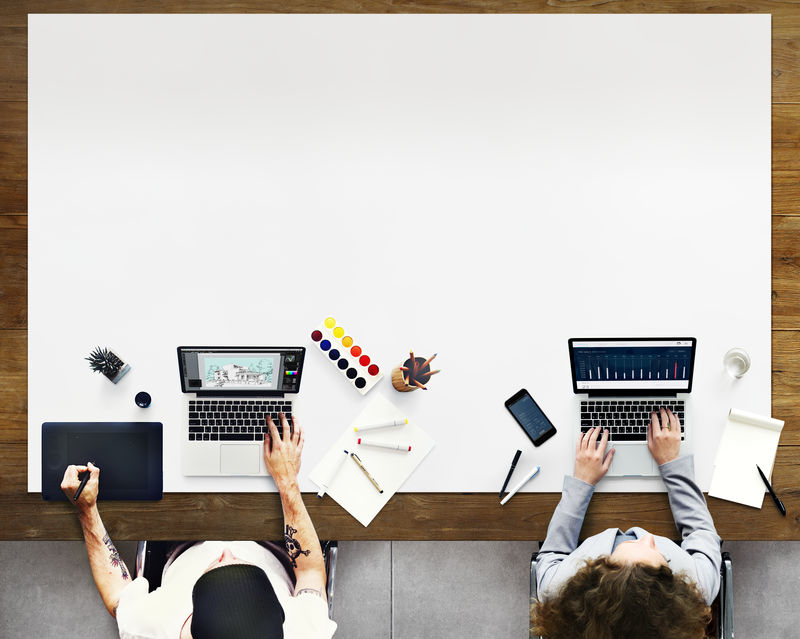 办公协作图形统计概念