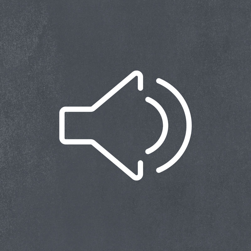 白色扬声器图标psd用户界面