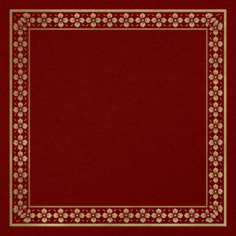 中国框架樱花psd图案金方在中国新年主题