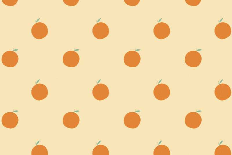 无缝橙色图案粉彩背景
