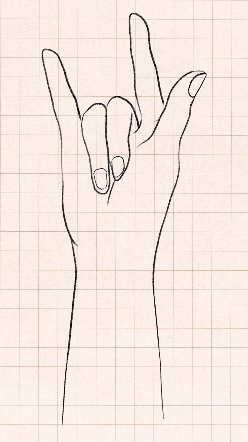 可爱的黑白手牌