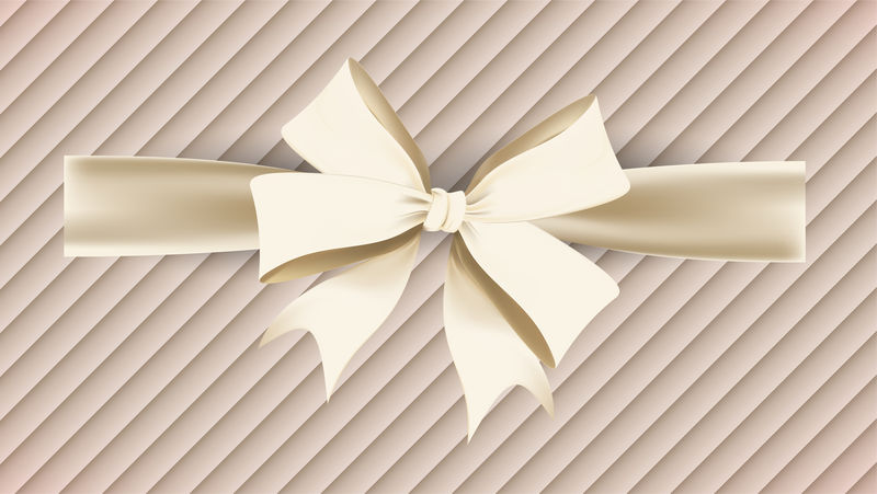 金色丝带元素插图